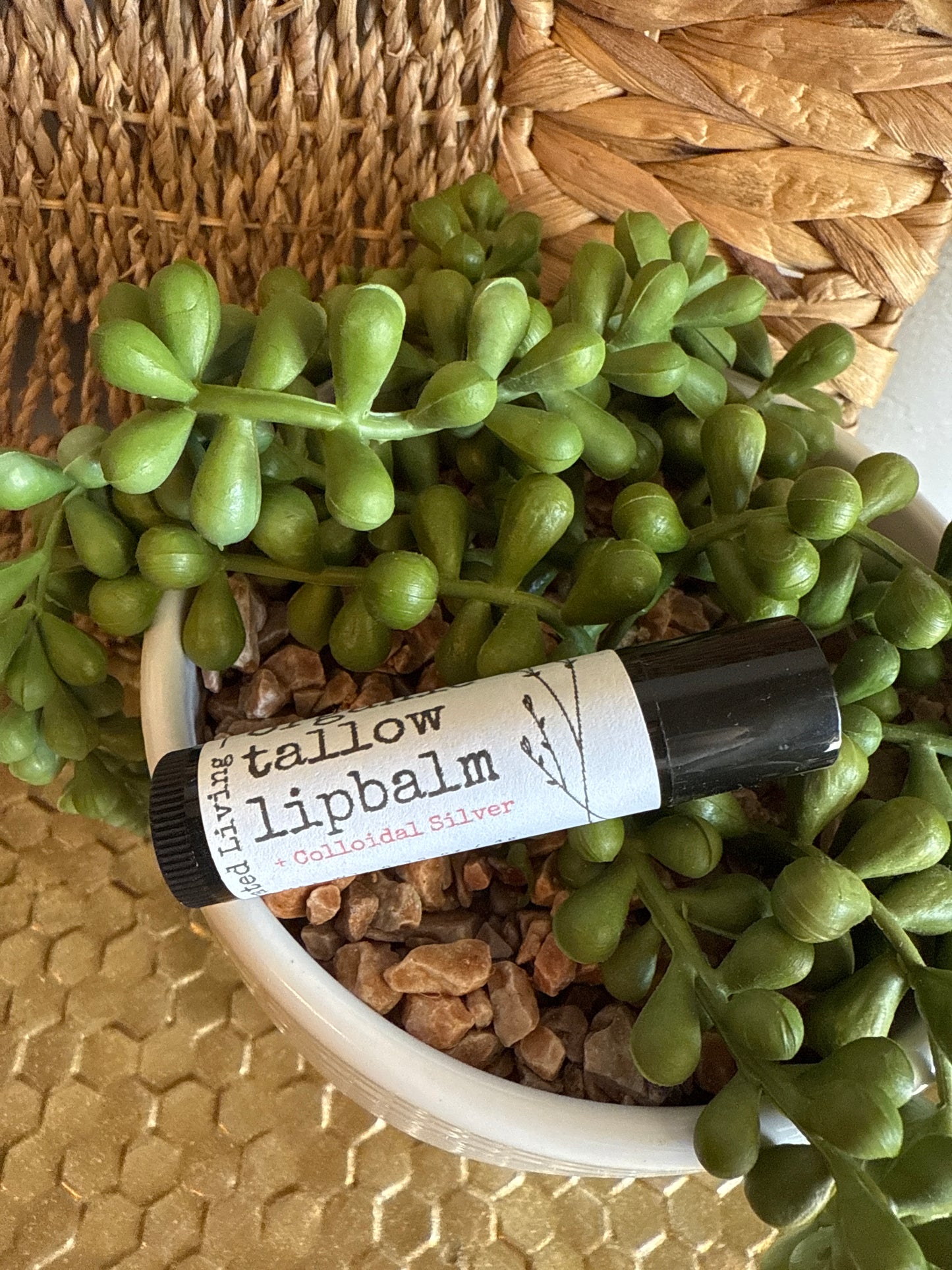 Tallow Lip Balm + Colloidal Silver