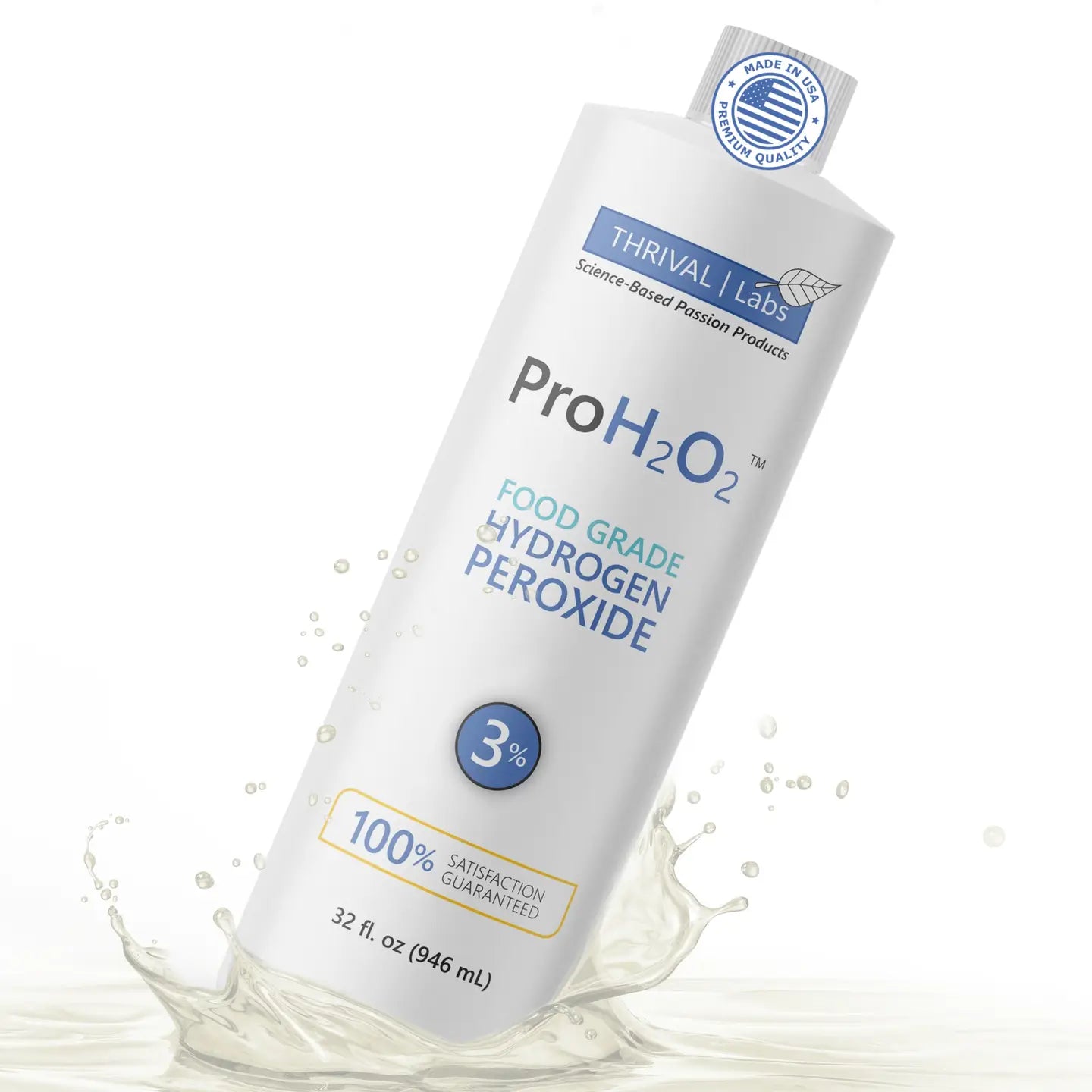 Pro H2O2 Food Grade Hydrogen Peroxide 32oz