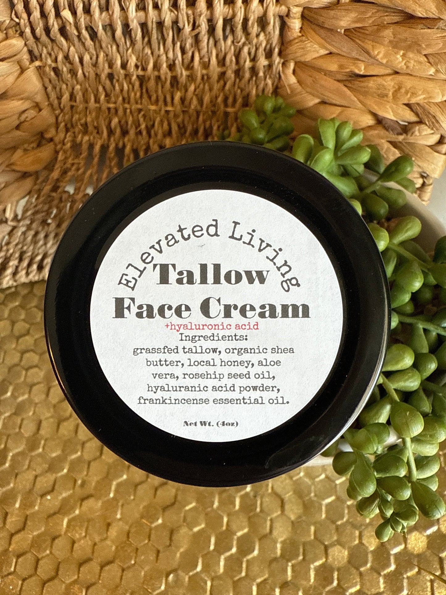Tallow Face Cream + Hyaluronic Acid