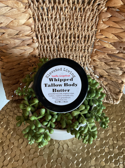 Tallow Body Butter- Vanilla Grapefruit