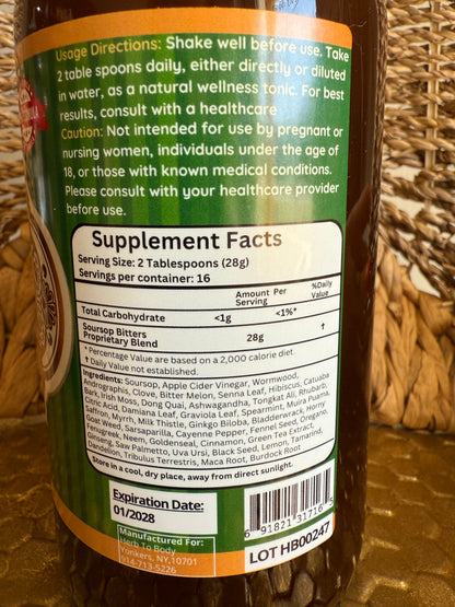 Soursop Living Bitter Oral Supplement ✨Back In Stock✨
