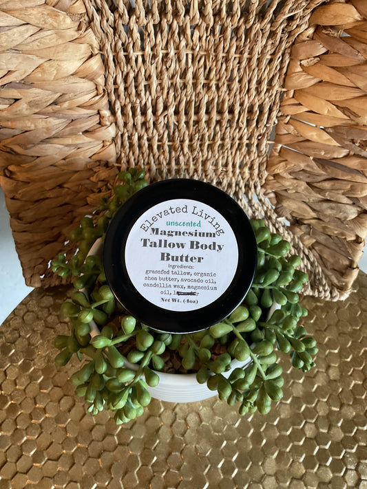 Magnesium Tallow Body Butter - Unscented