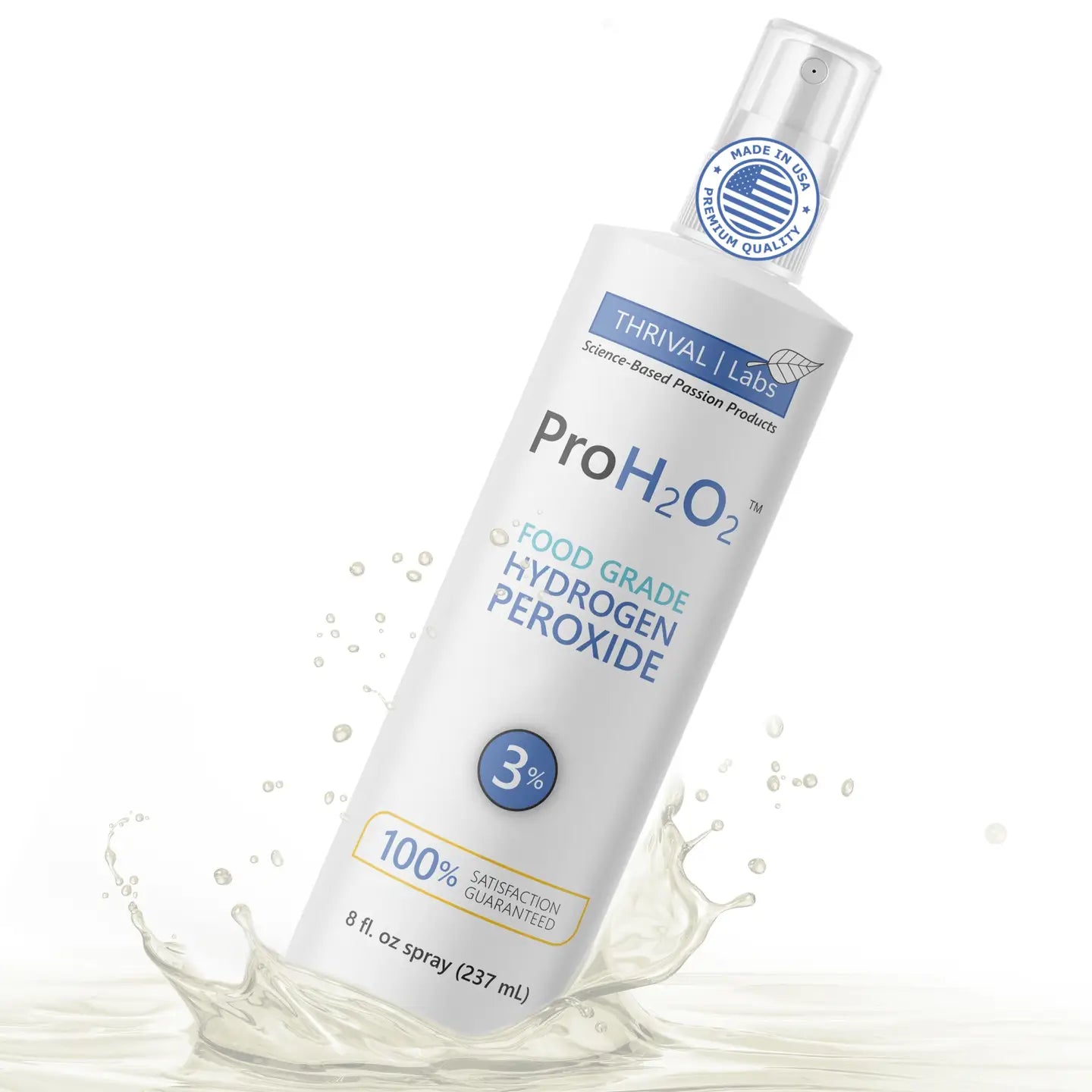 ProH2O2 Food Grade Hydrogen Peroxide 8oz